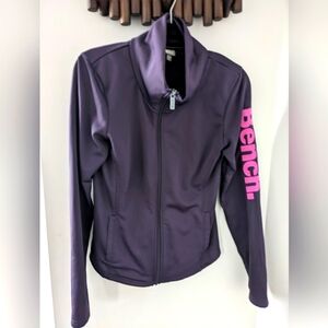 Bench Vintage Women's Purple Zip-up Jacket With Logo - Size US S/M